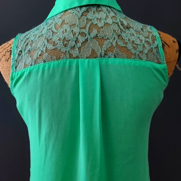 Express The Portofino Shirt Color Kelly Green size XS - Picture 6 of 8